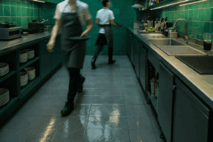 Hospitality Flooring: Kitchens, Bars and Pool Areas