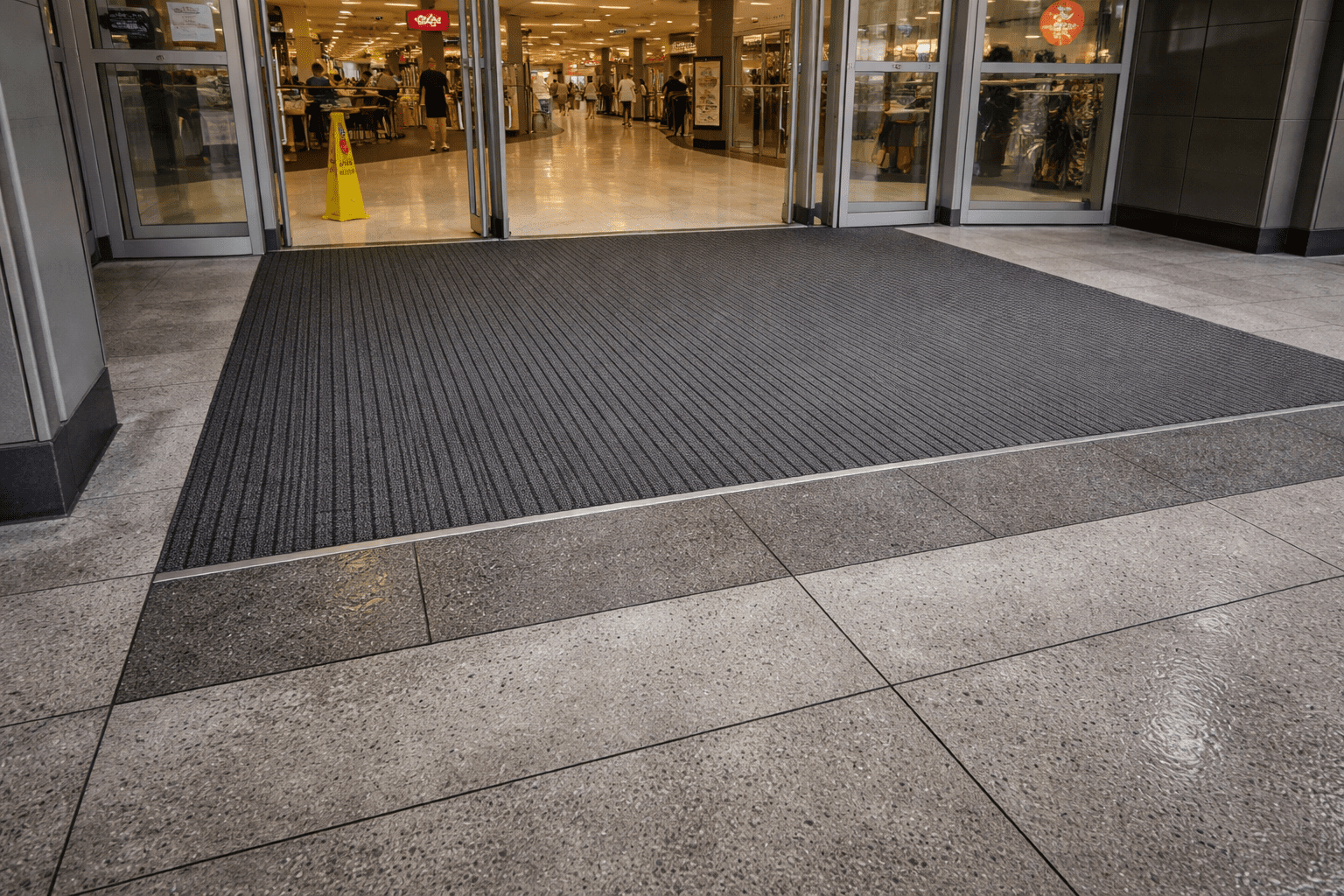 Slip resistance transition zones