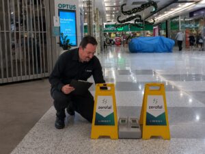 AS 4586-2013 Explained: Understanding P and D Ratings 1 Slip resistance testing using a Wessex pendulum tester on a floor surface for legal and compliance reporting